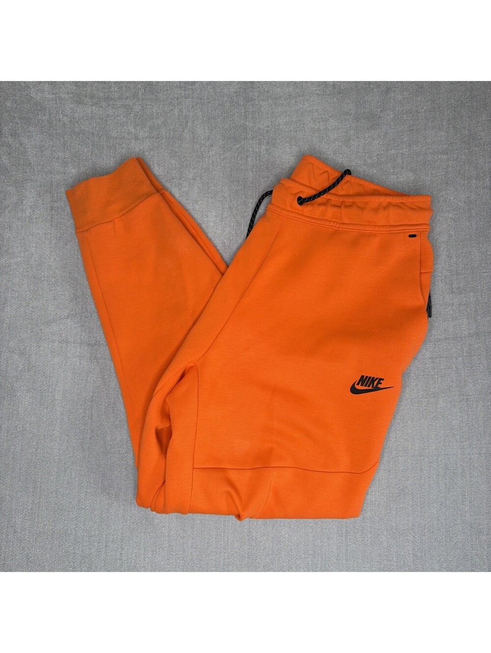 Nike Tech Pants Joggers Sweatpants Fleece Orange Mens Medium